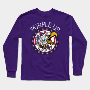 Purple Up Military Child Purple-Up Eagle for Military Kids Long Sleeve T-Shirt